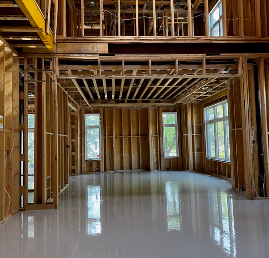 completed floor underlayment